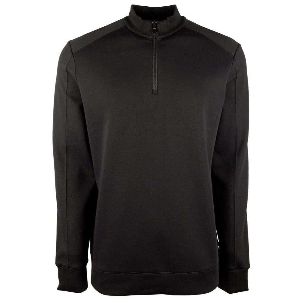 Hugo Boss Men's Big and Tall Sidney Jersey Quarter Zip Pullover-B-XXL